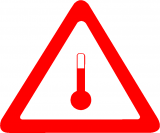 Маркировочный знак для веществ, перевозимых при высокой температуре
